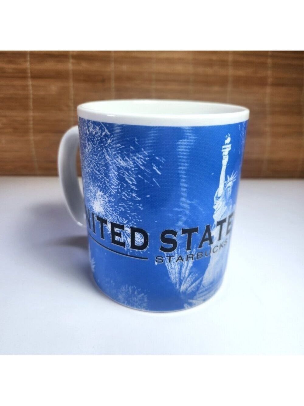 Vintage 2002 Starbucks Barista United States of America Mug Statue of Liberty